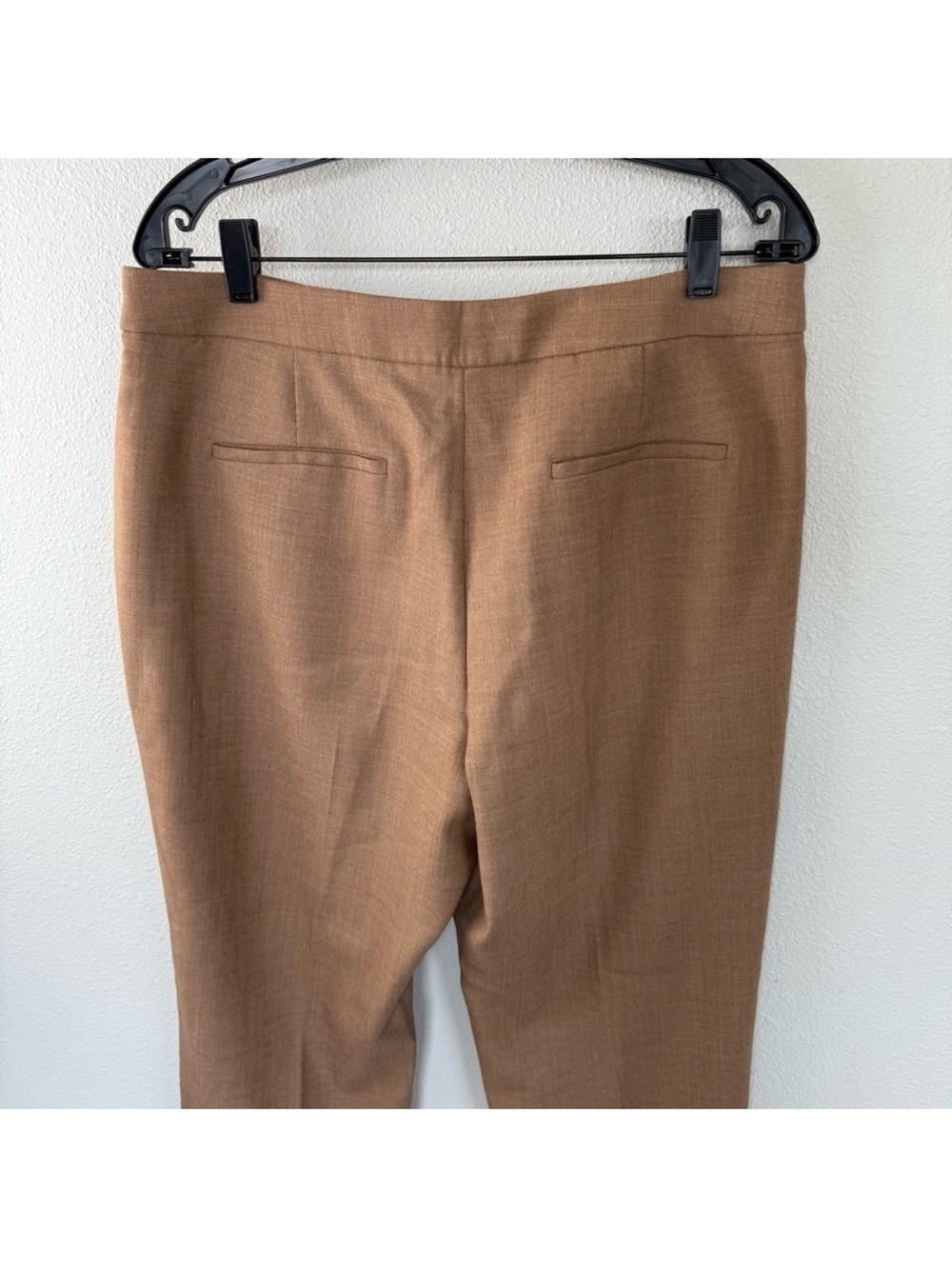 J. Crew Kate Straight Leg Pant Italian City Wool Blend Heather Acorn Women’s 12 - Picture 9 of 12